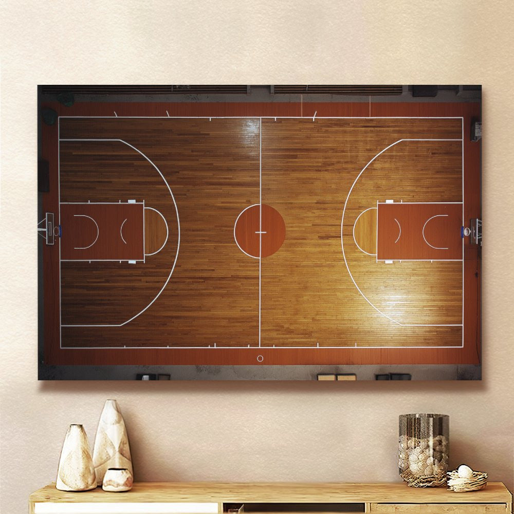 Baseketball Court Canvas Print