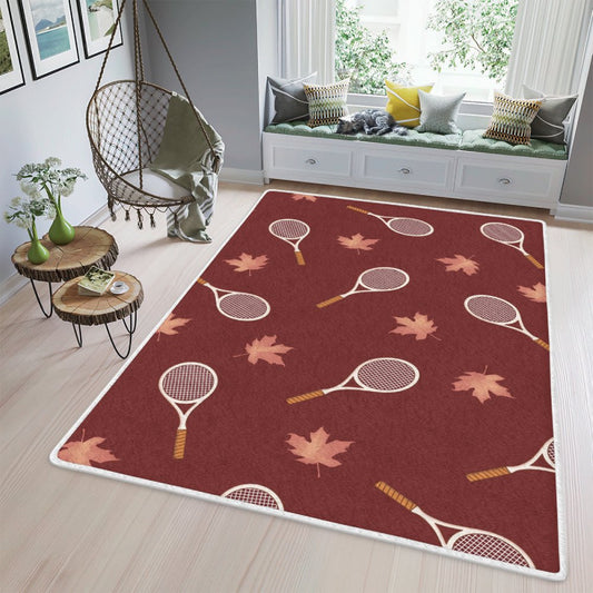 Tennis racket Rug