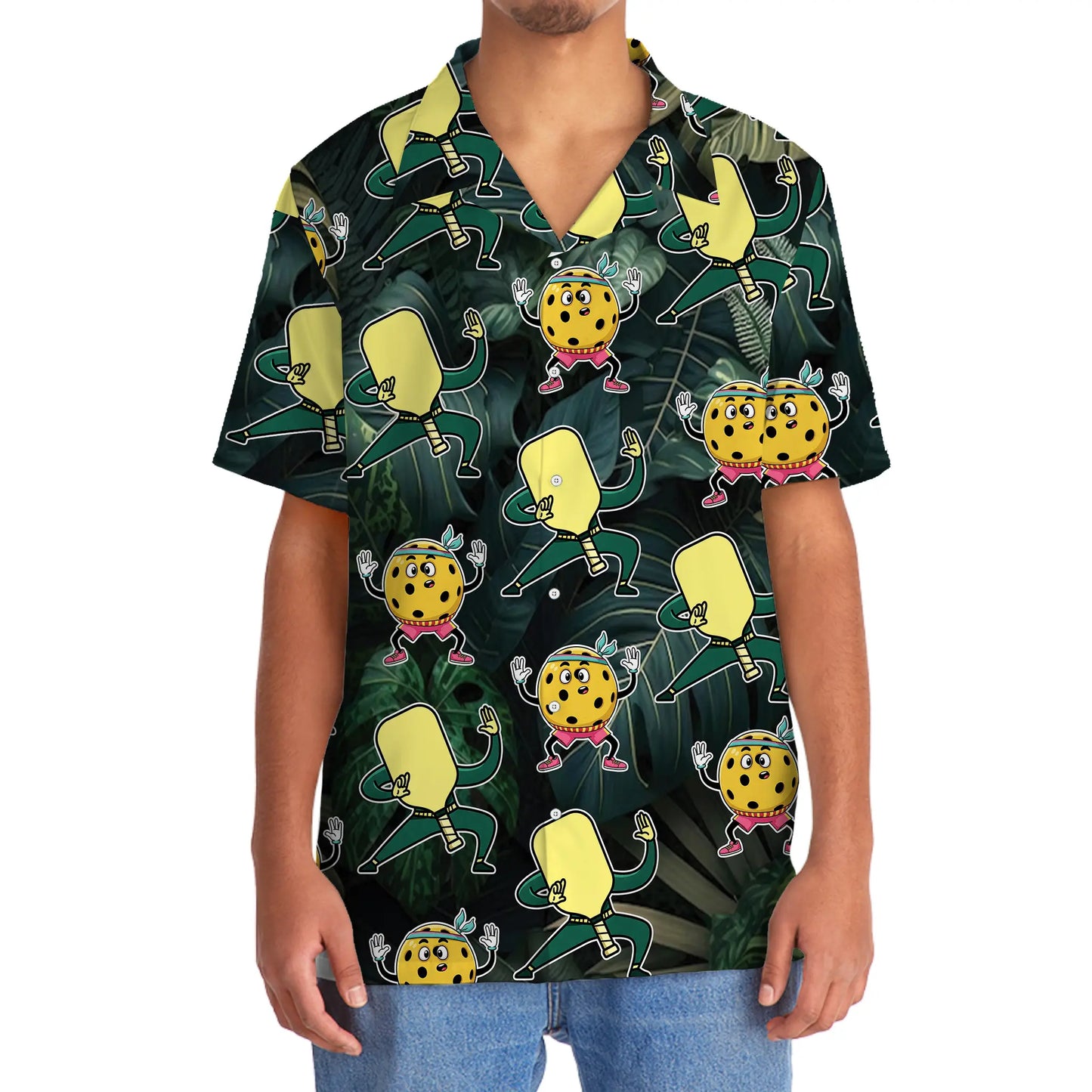 Funny Dancing Pickleball Hawaiian Shirt
