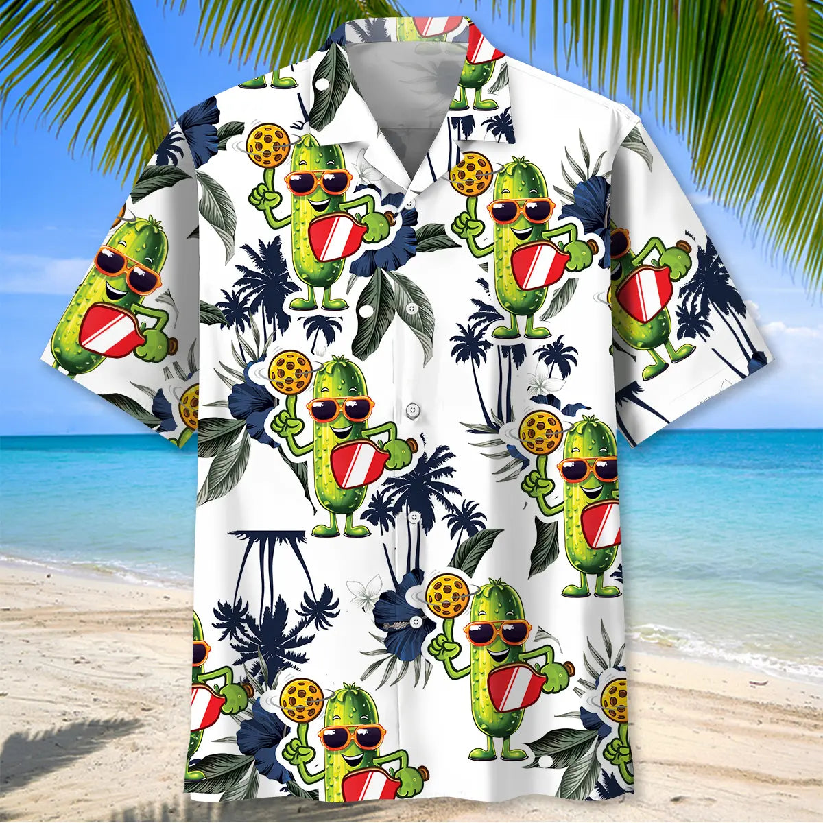 Funny Pickleball Tropical Hawaiian Shirt