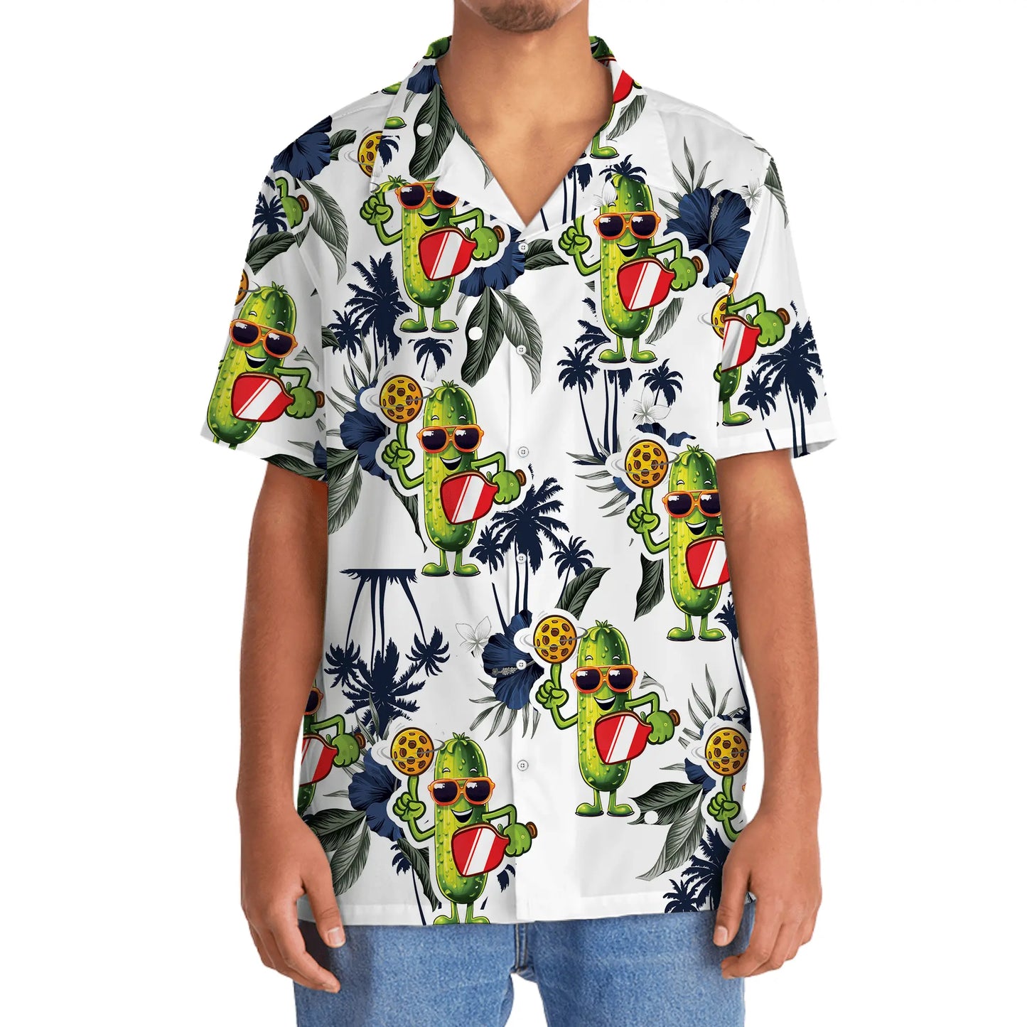 Funny Pickleball Tropical Hawaiian Shirt