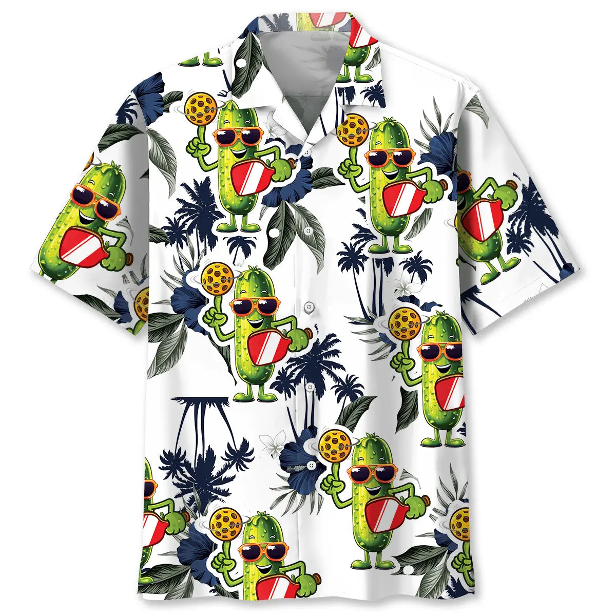 Funny Pickleball Tropical Hawaiian Shirt