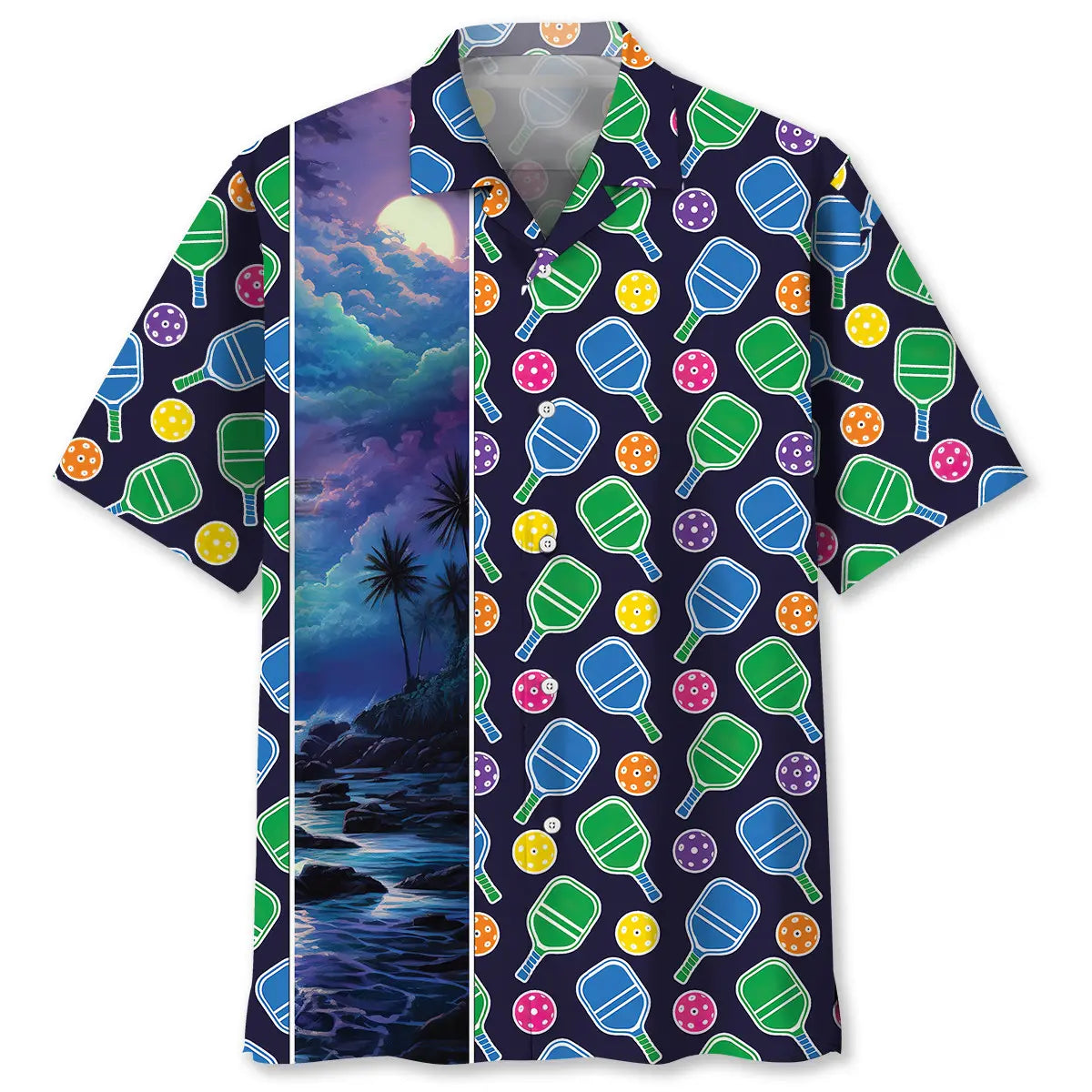 Pickleball Color Hawaiian Shirt