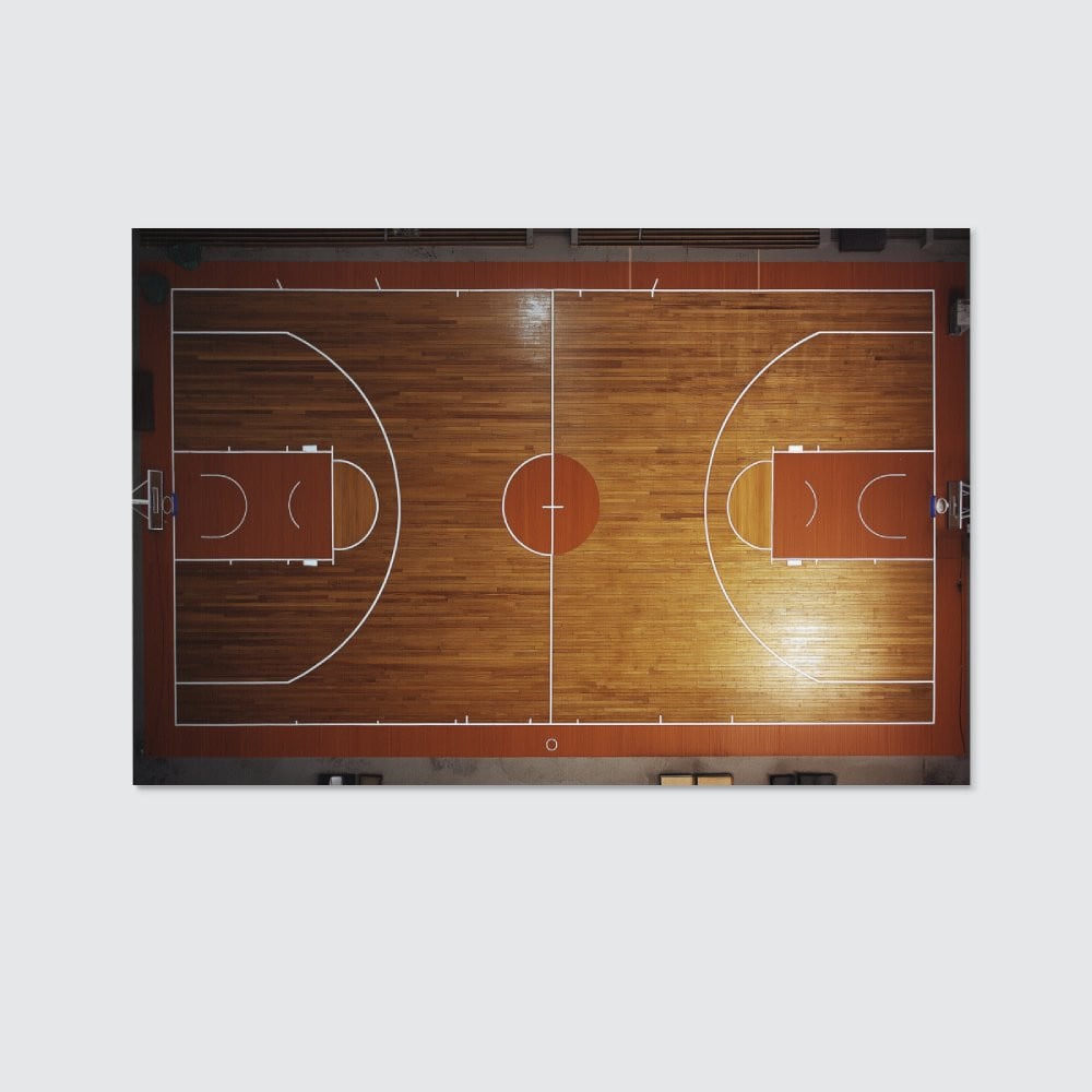 Baseketball Court Canvas Print