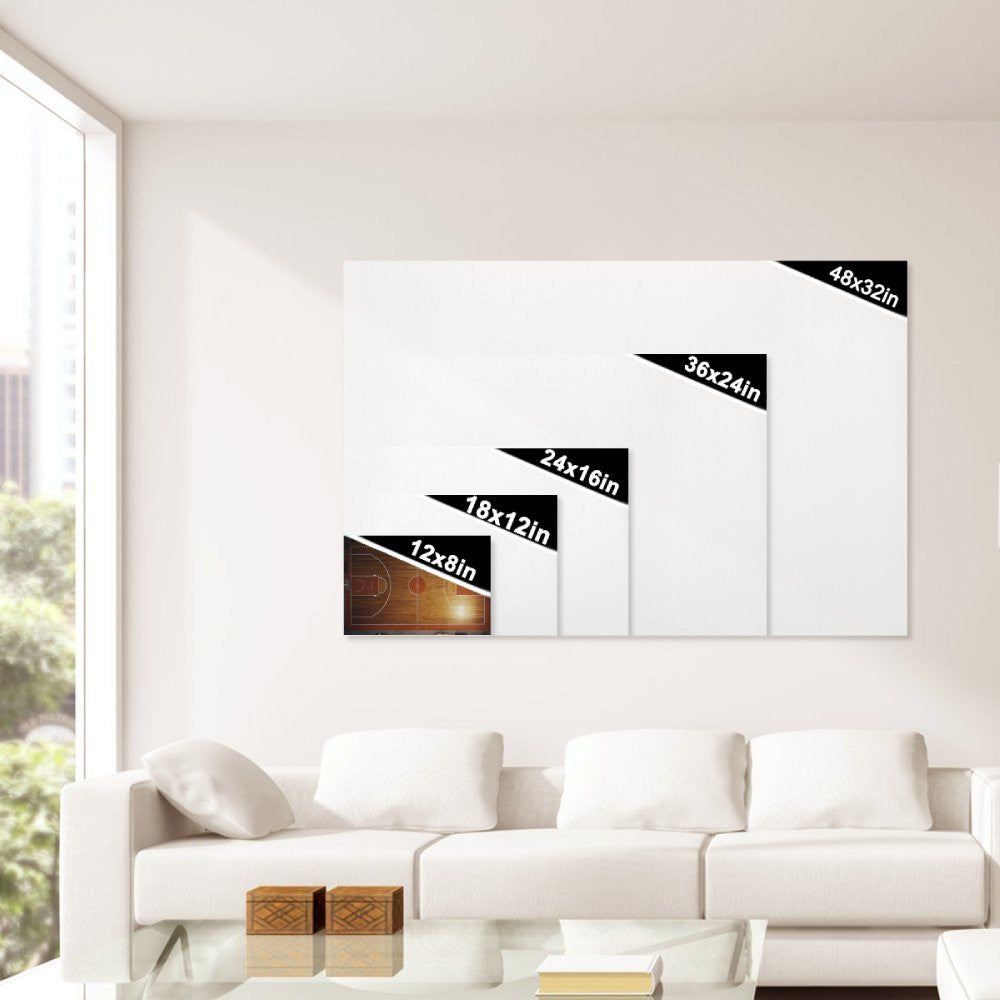 Baseketball Court Canvas Print