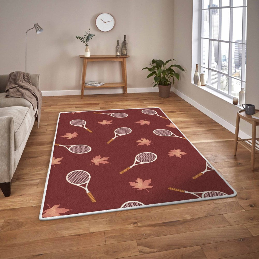 Tennis racket Rug