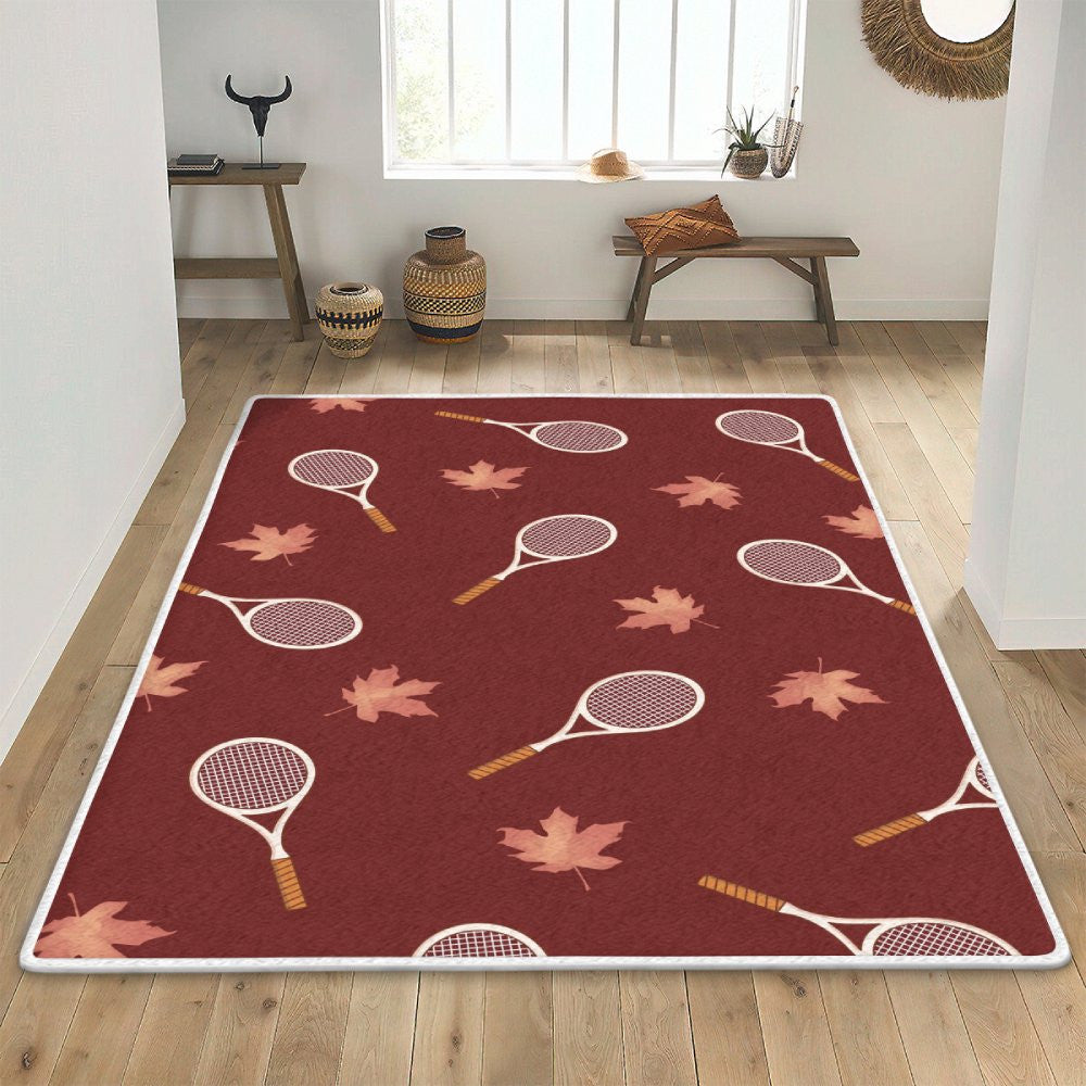 Tennis racket Rug