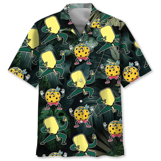 Funny Dancing Pickleball Hawaiian Shirt