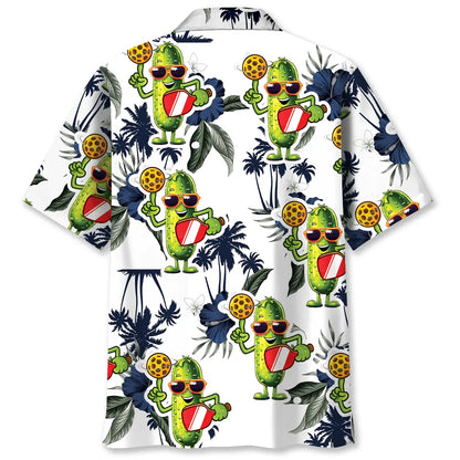 Funny Pickleball Tropical Hawaiian Shirt