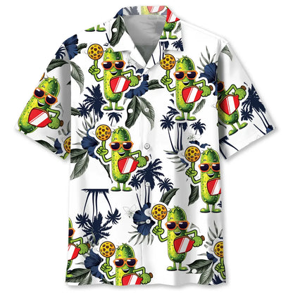 Funny Pickleball Tropical Hawaiian Shirt
