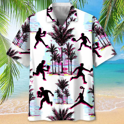 Pickleball Abstract Background Hawaiian Shirt