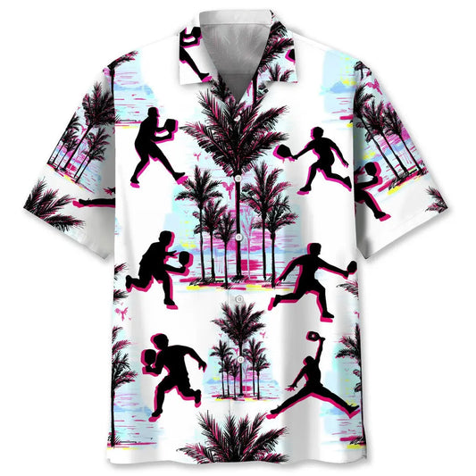Pickleball Abstract Background Hawaiian Shirt