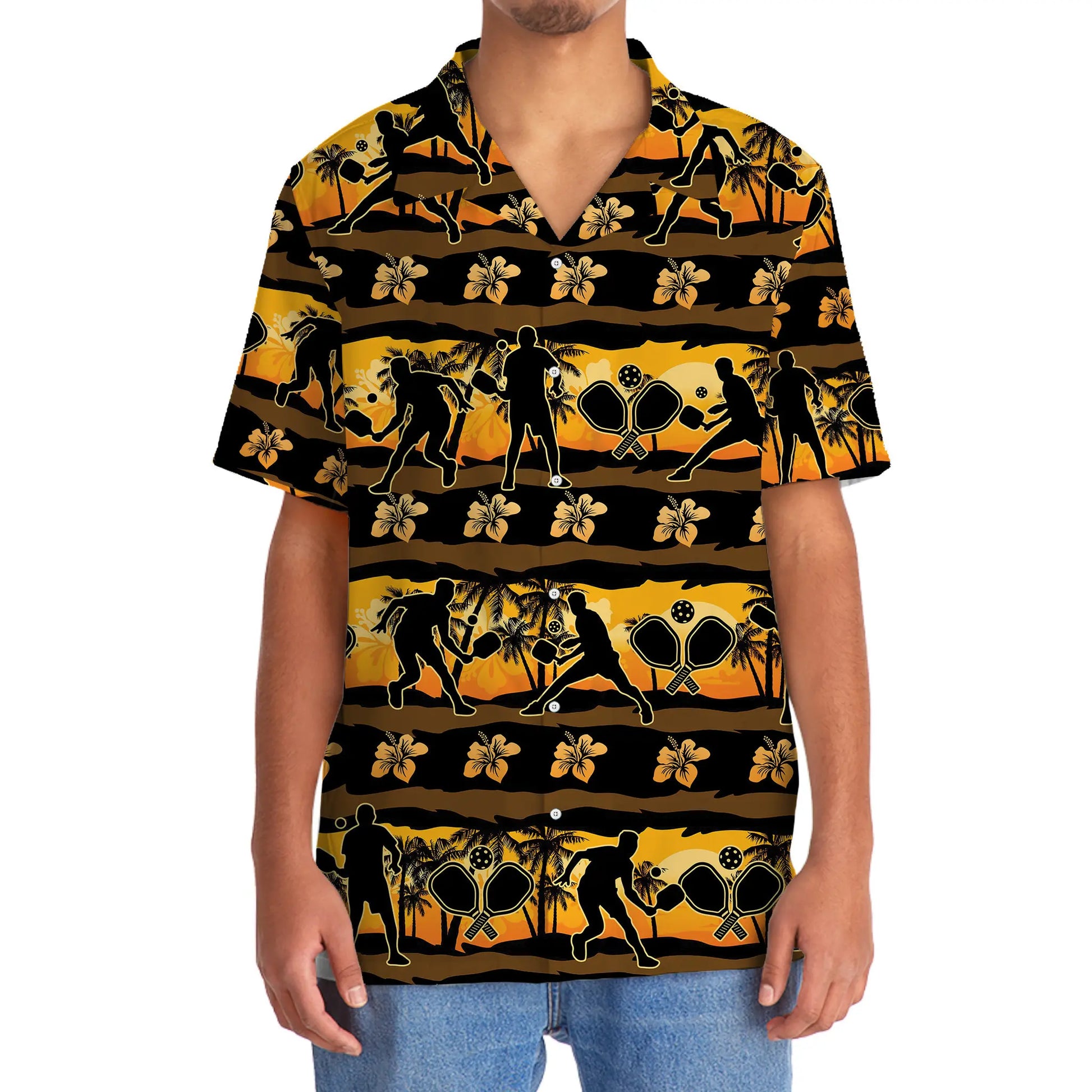 Pickleball Beach Hawaiian Shirt