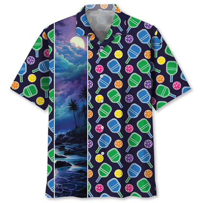 Pickleball Color Hawaiian Shirt